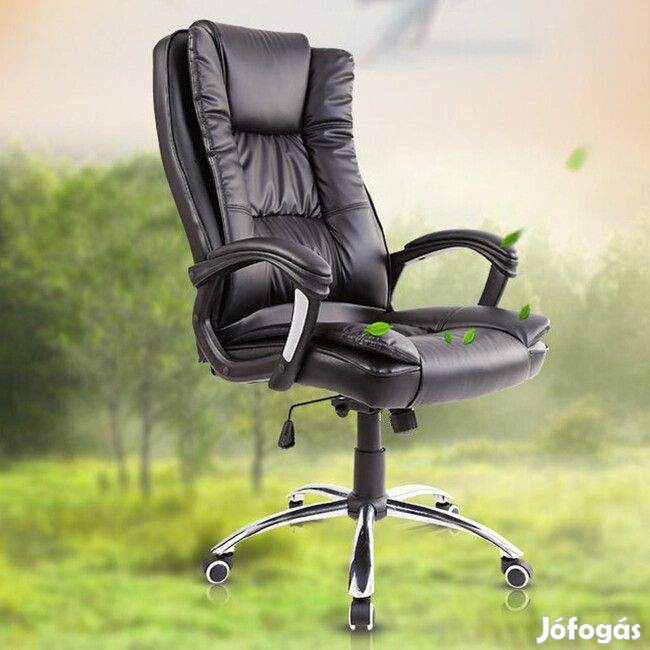 ERGONOMIC gazdagon kárpitozott főnöki fotel irodai szék forgószék erős