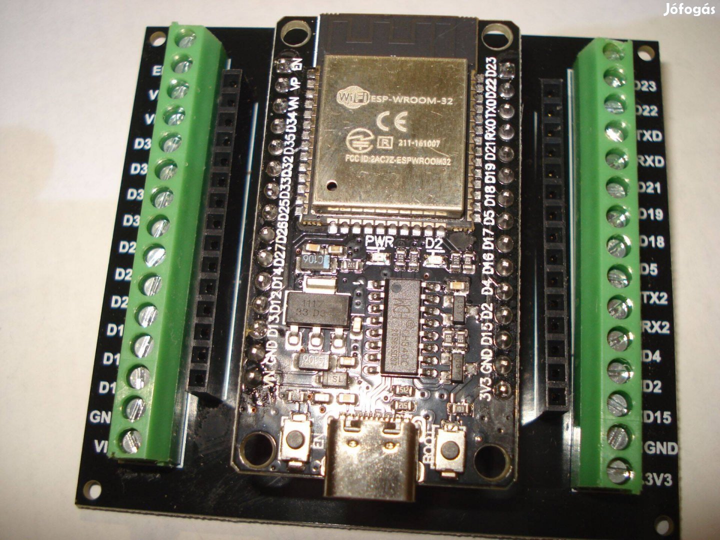 ESP 32 Arduino fejlesztőkártya