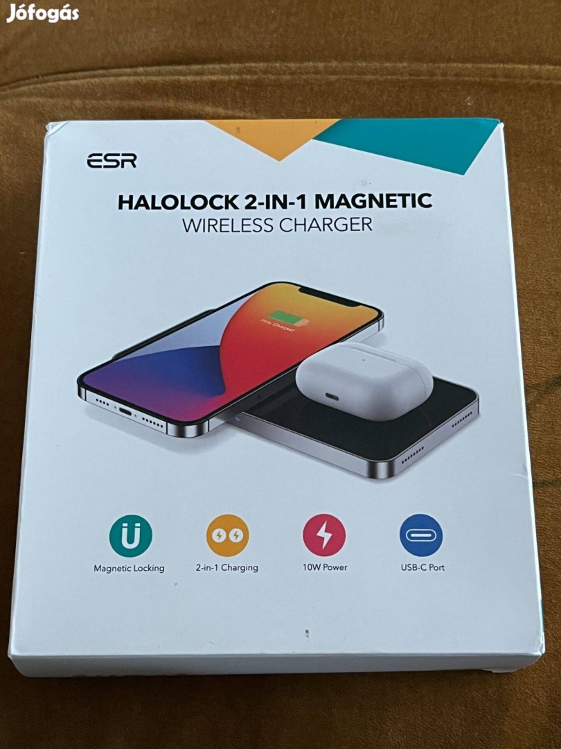 ESR 2-in-1 Magnetic Wireless Charger (Halolock) Apple iphone töltő