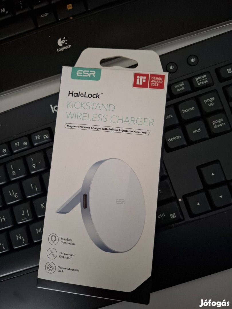 ESR Halolock Kickstand Wireless Charger / vezeték nélküli töltő pad 