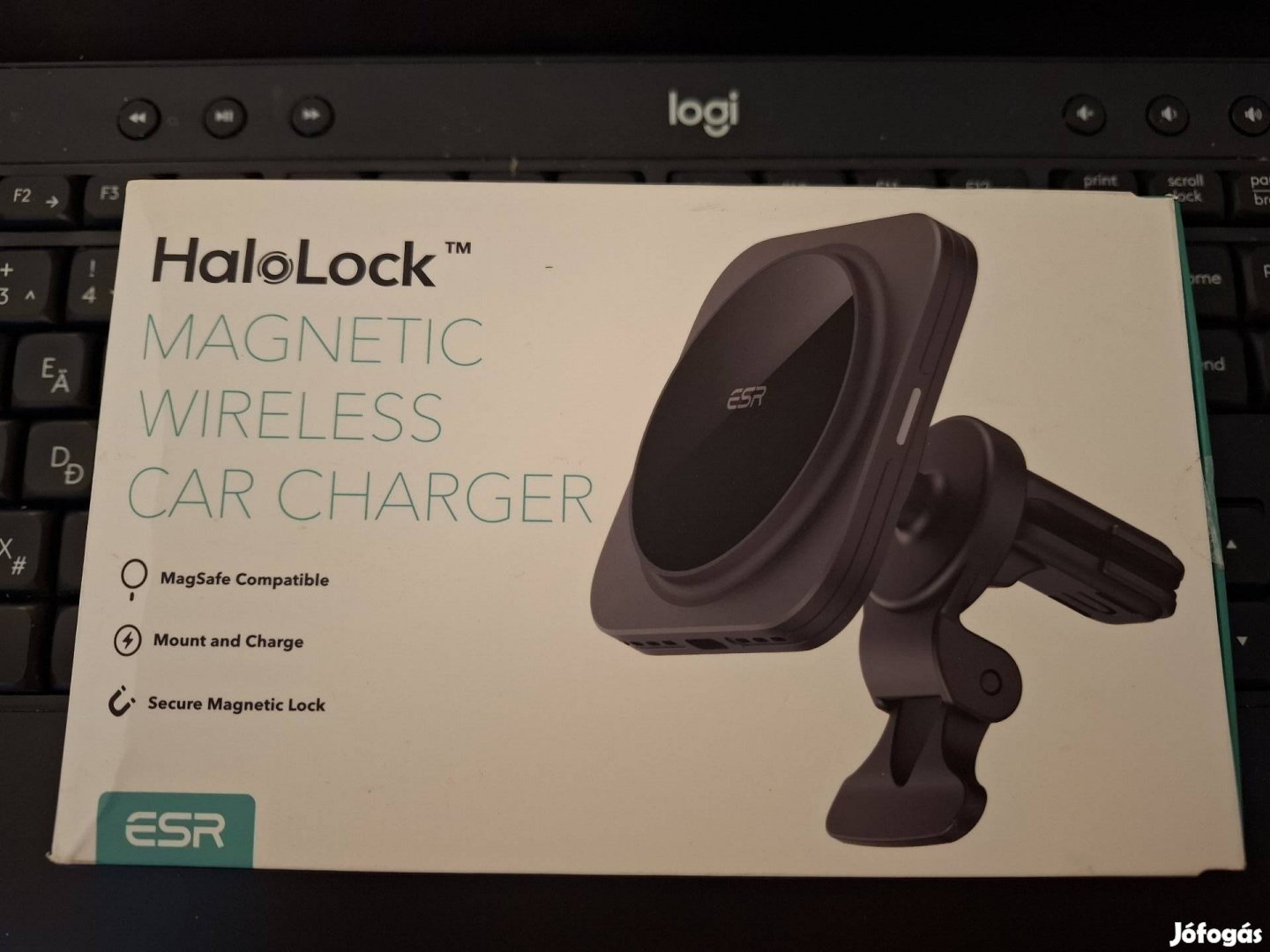 ESR Halolock Magnetic Wireless Car Charger / Magsafe autós töltő