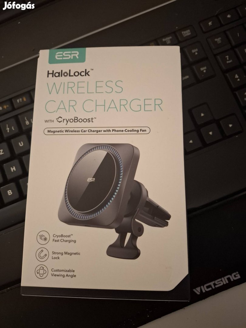 ESR Magsafe Wireless Car charger / vezeték nélküli autós töltő 