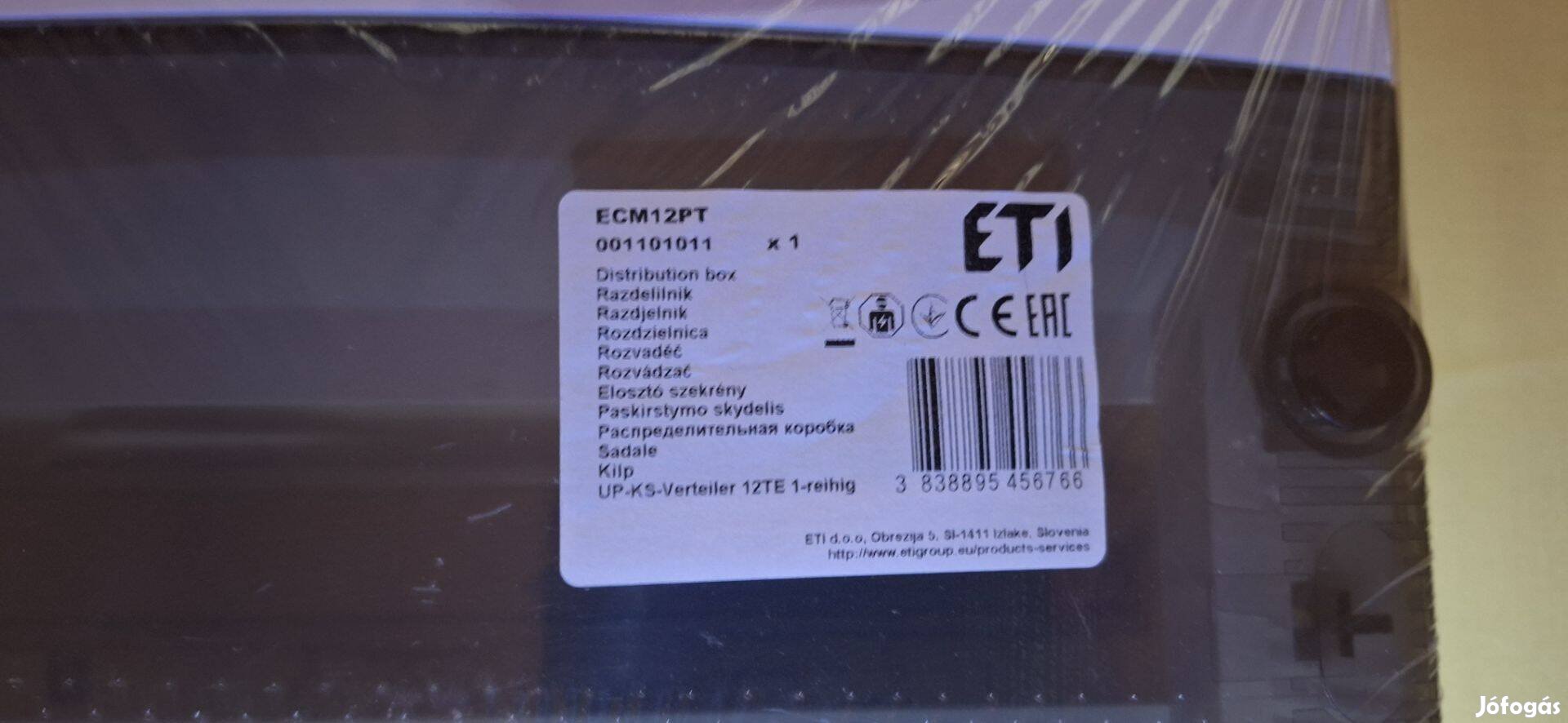ETI ECM12PT kismegszakító szekrény ( Új )