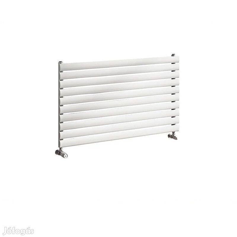 ETS 10257 vízszintes design radiátor, acél, 1000x584mm, 629W - fehér
