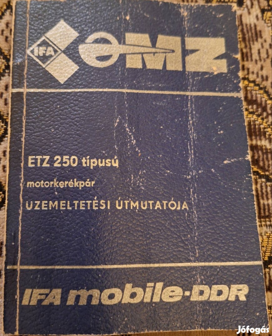 ETZ 250 üzemeltetési útmutató kézikönyv