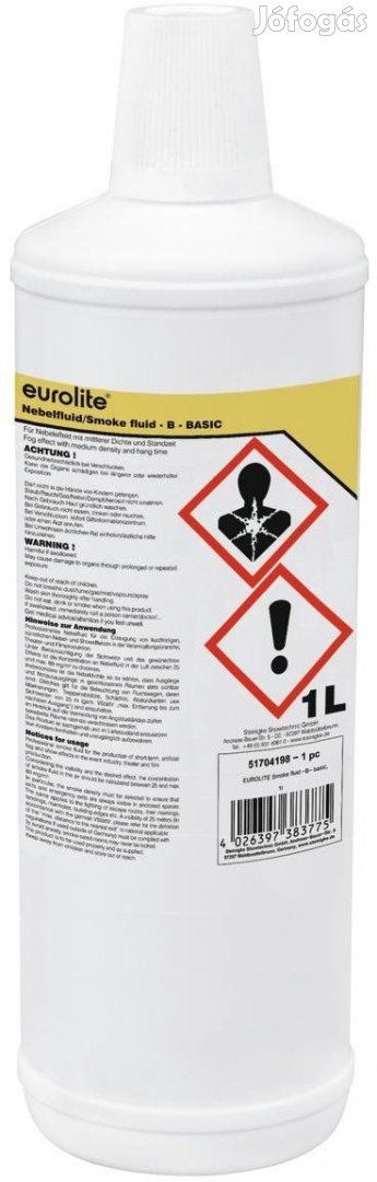 EUROLITE Smoke Fluid -B- Basic füstfolyadék - ködfolyadék - 1 literes