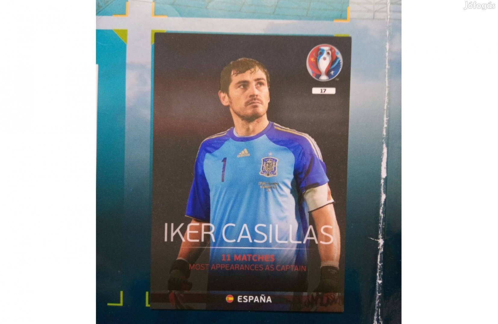 EURO 2016 Adrenalyn XL Iker Casillas Legend focis kártya