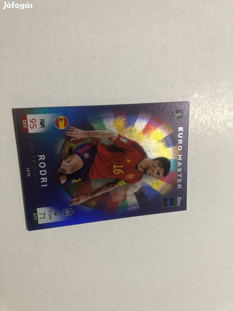 EURO 2024 Limited focis kártya Rodri