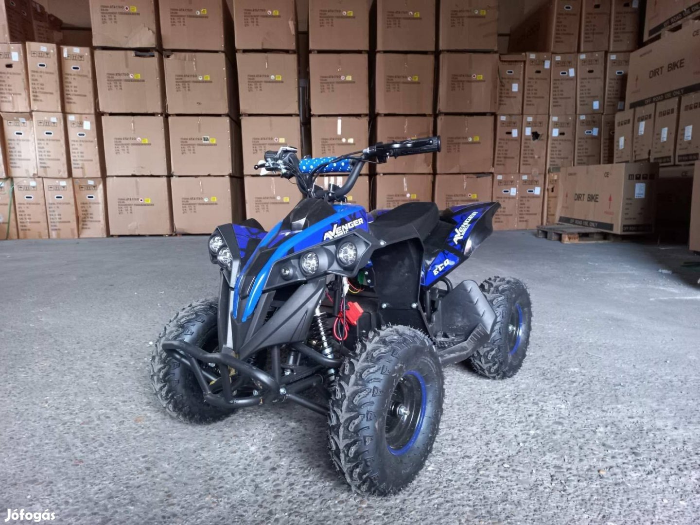 E-ATV Gyerek quad kék1000W Garancia és legjobb ár egyenesen a depóból