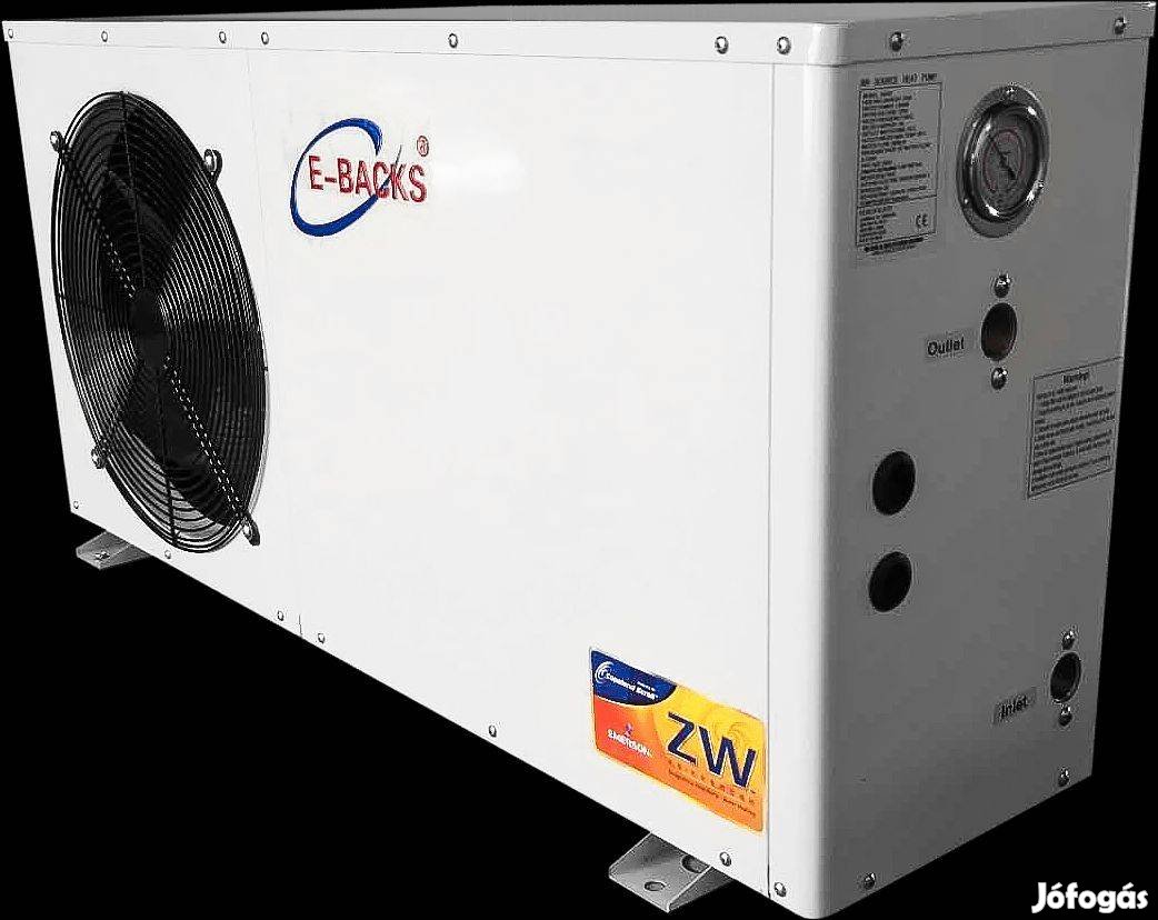 E-Backs ASH12 12 kW levegő - víz hőszivattyú, hűtés fűtés