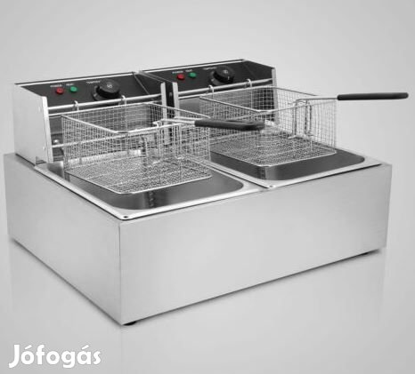 E.D.E Olajsütő Fritőz - 2 x 10 literes  (N2024)