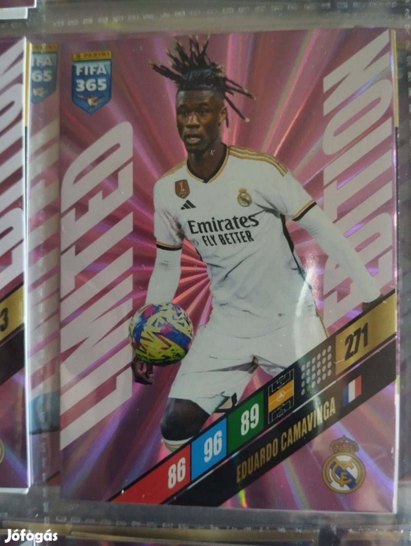 E. Camavinga (Real Madrid) FIFA 365 2024 Limited edition focis kártya