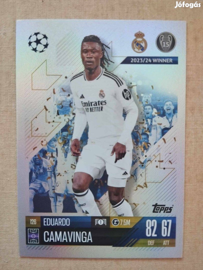 E. Camavinga (Real Madrid) Match Attax Bajnokok Ligája 2024/25 kártya