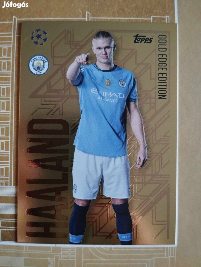 E. Haaland (Manchester City) Gold Edge Bajnokok Ligája 2024/25 kártya