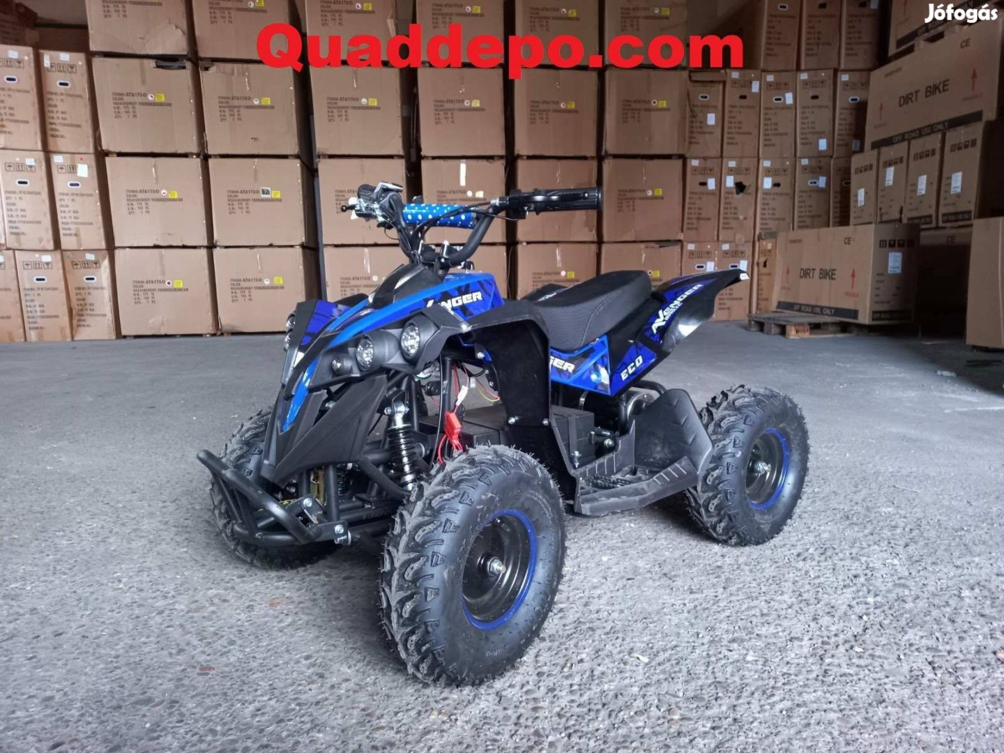 E-atv 005 gyerek quad 1000W extra erős motorral kék