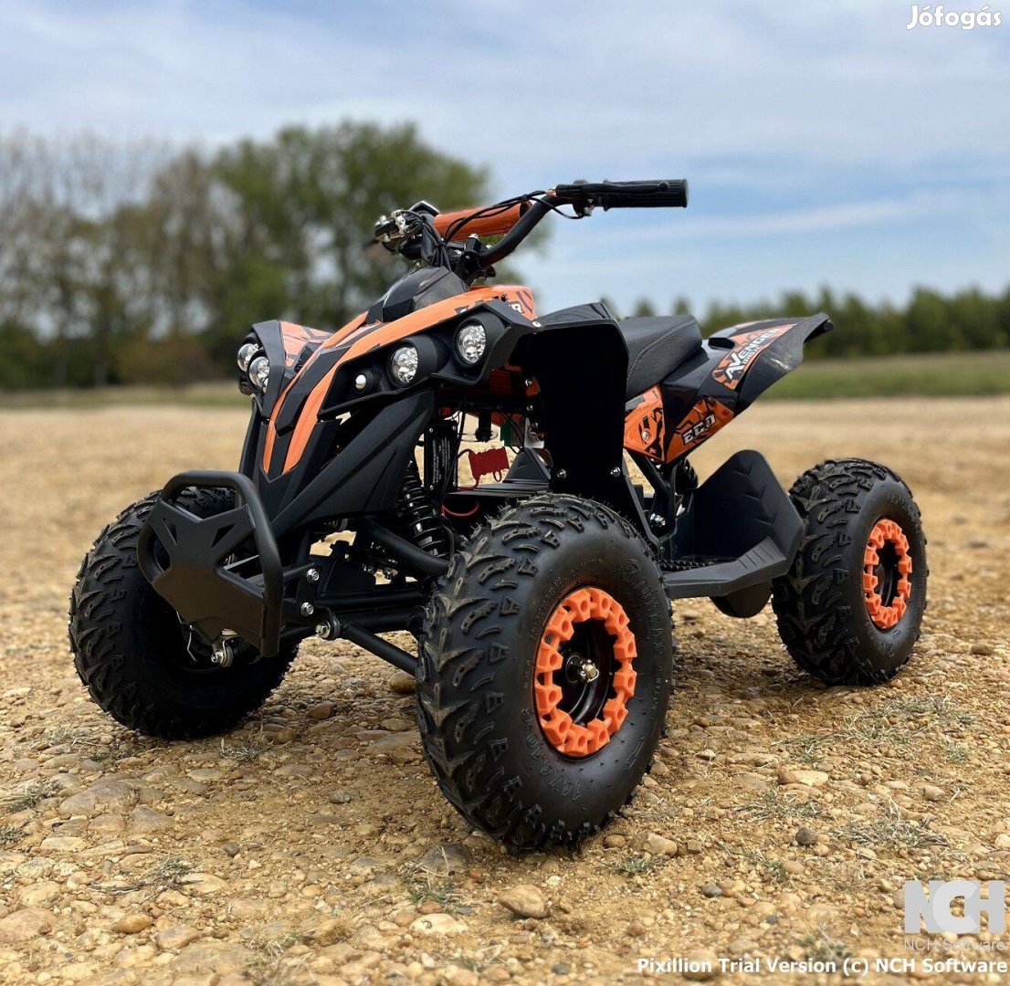 E-atv 005 gyerek quad 1000W extra erős motorral narancs