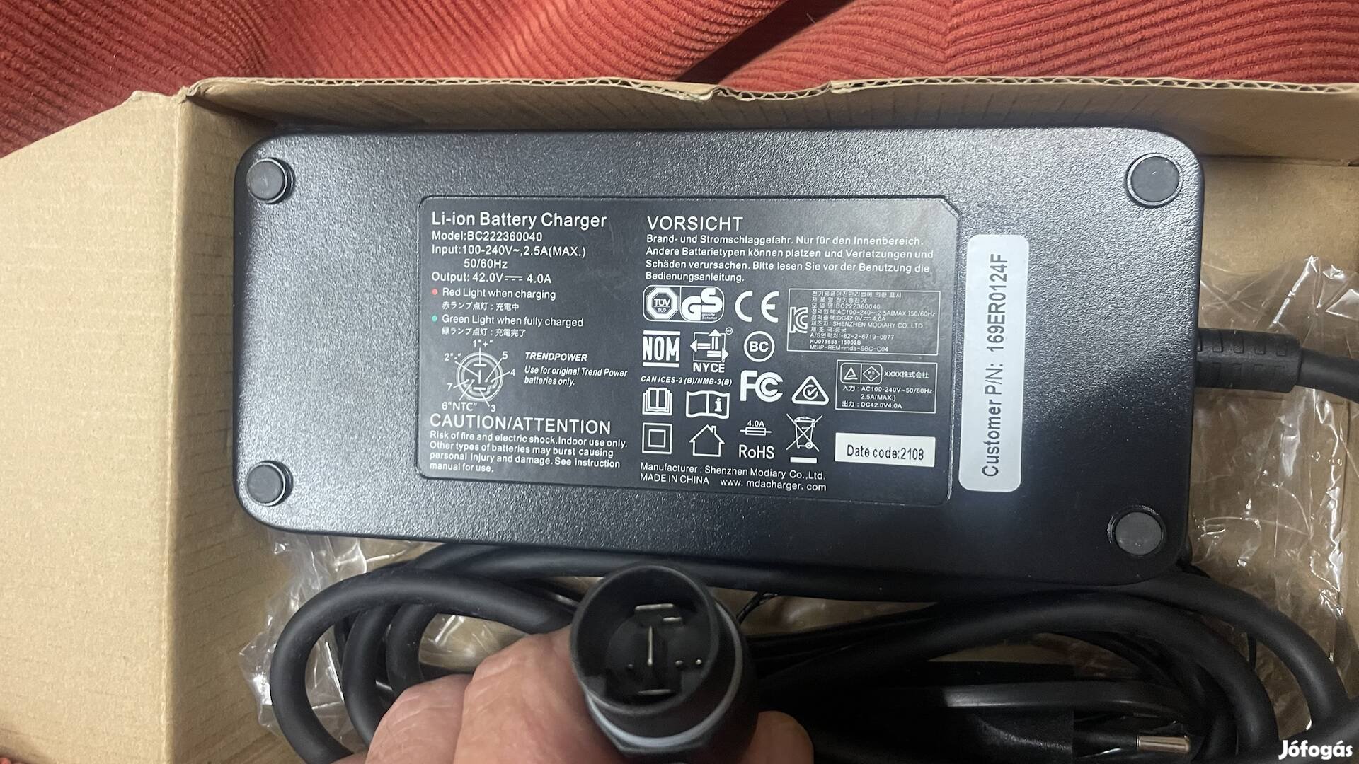 E-bike töltő új eladó!