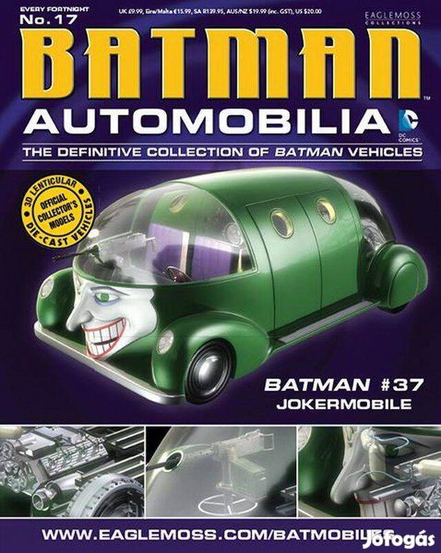 Eaglemoss DC Batman #37 (Jokermobile) magazin, újság