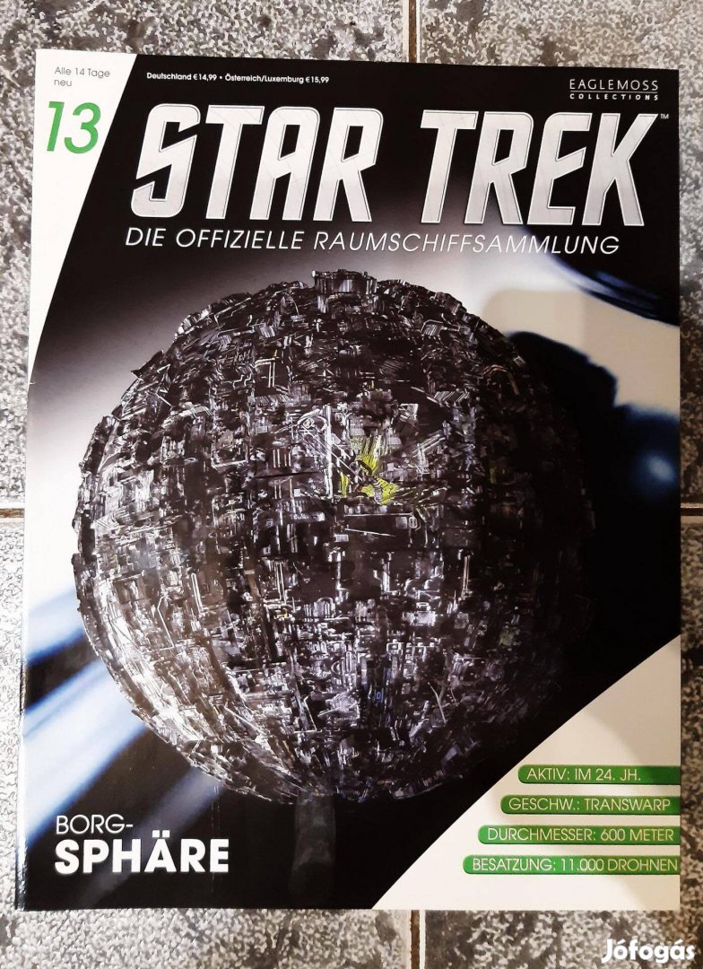 Eaglemoss Star Trek Borg Sphere magazin, újság
