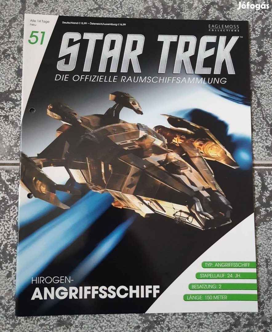 Eaglemoss Star Trek Hirogen Warship füzet