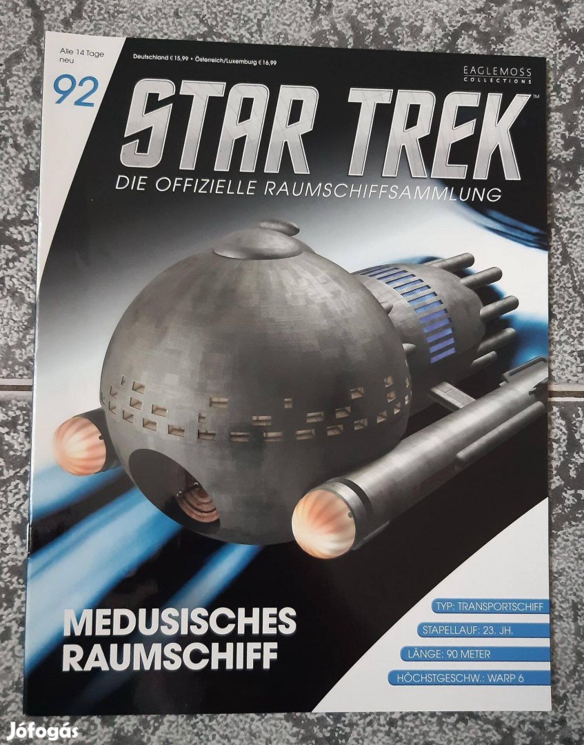 Eaglemoss Star Trek Medusan Ship magazin, újság