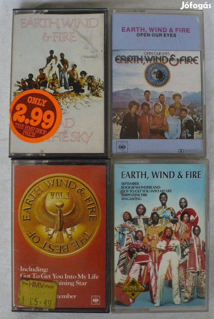 Earth, Wind and Fire kazetta-kollekció (4 db)