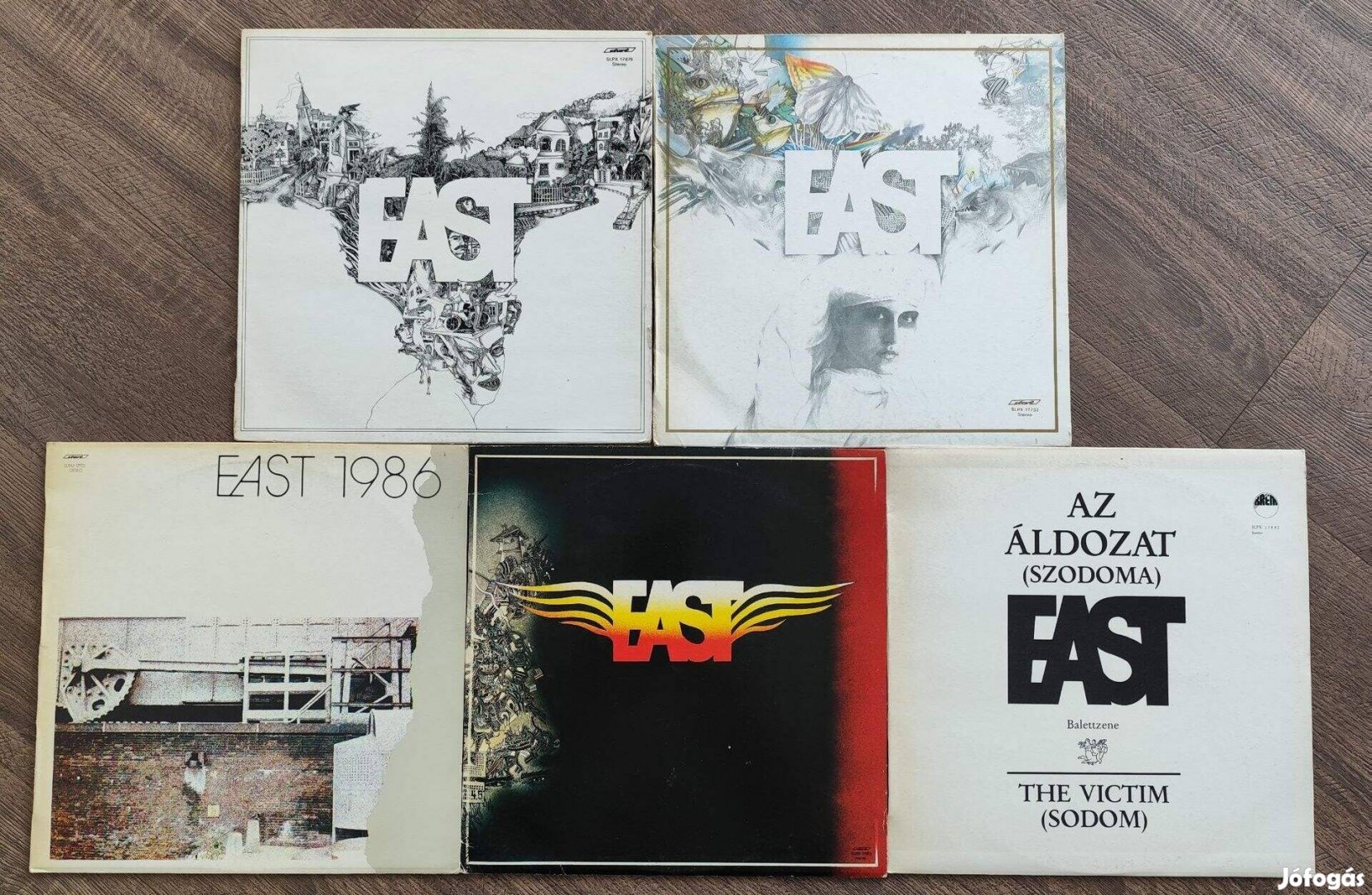 East lemez csomag, bakelit, vinyl lemezek