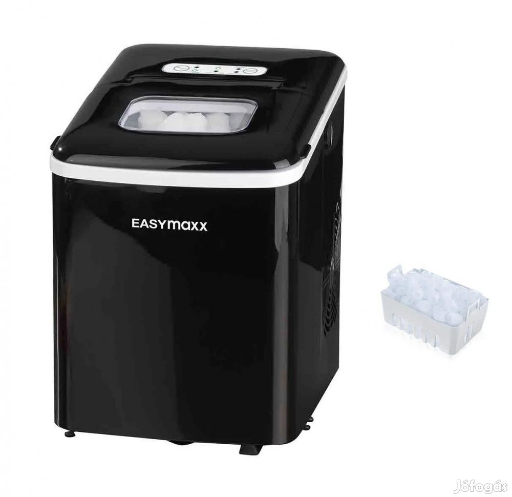 EasyMaxx / MaxxMee fekete 120W 1.8L háztartási jégkocka készítő gép,