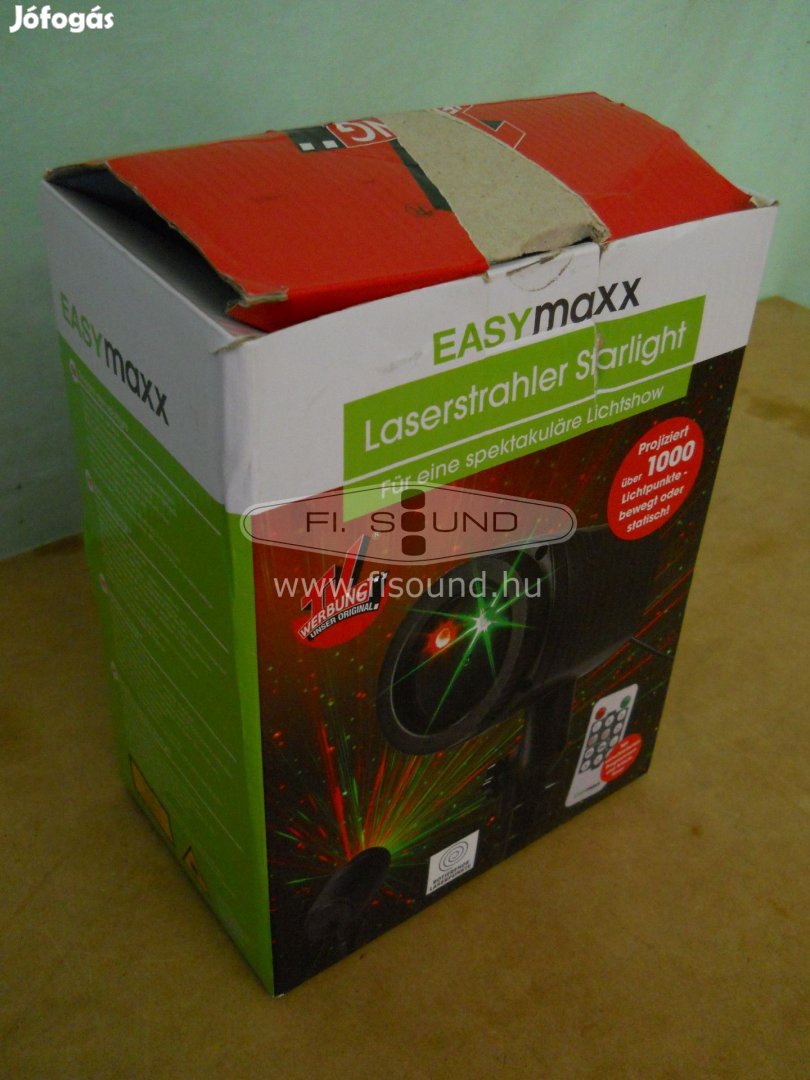 Easymaxx led projector,piros,zöld színű,távirányítóval,dobozában