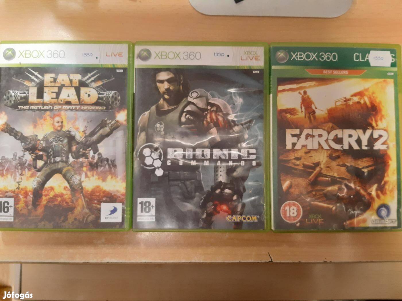 Eat Lead, Bionic Commando, Far Cry 2 Xbox 360 Játékok !