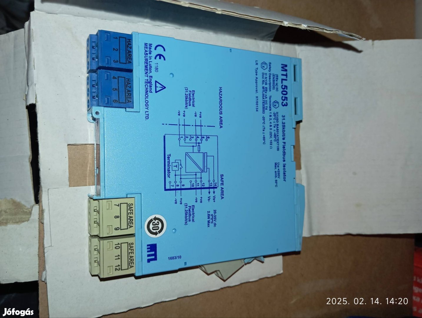Eaton MTL5053 fieldbus Isolator 