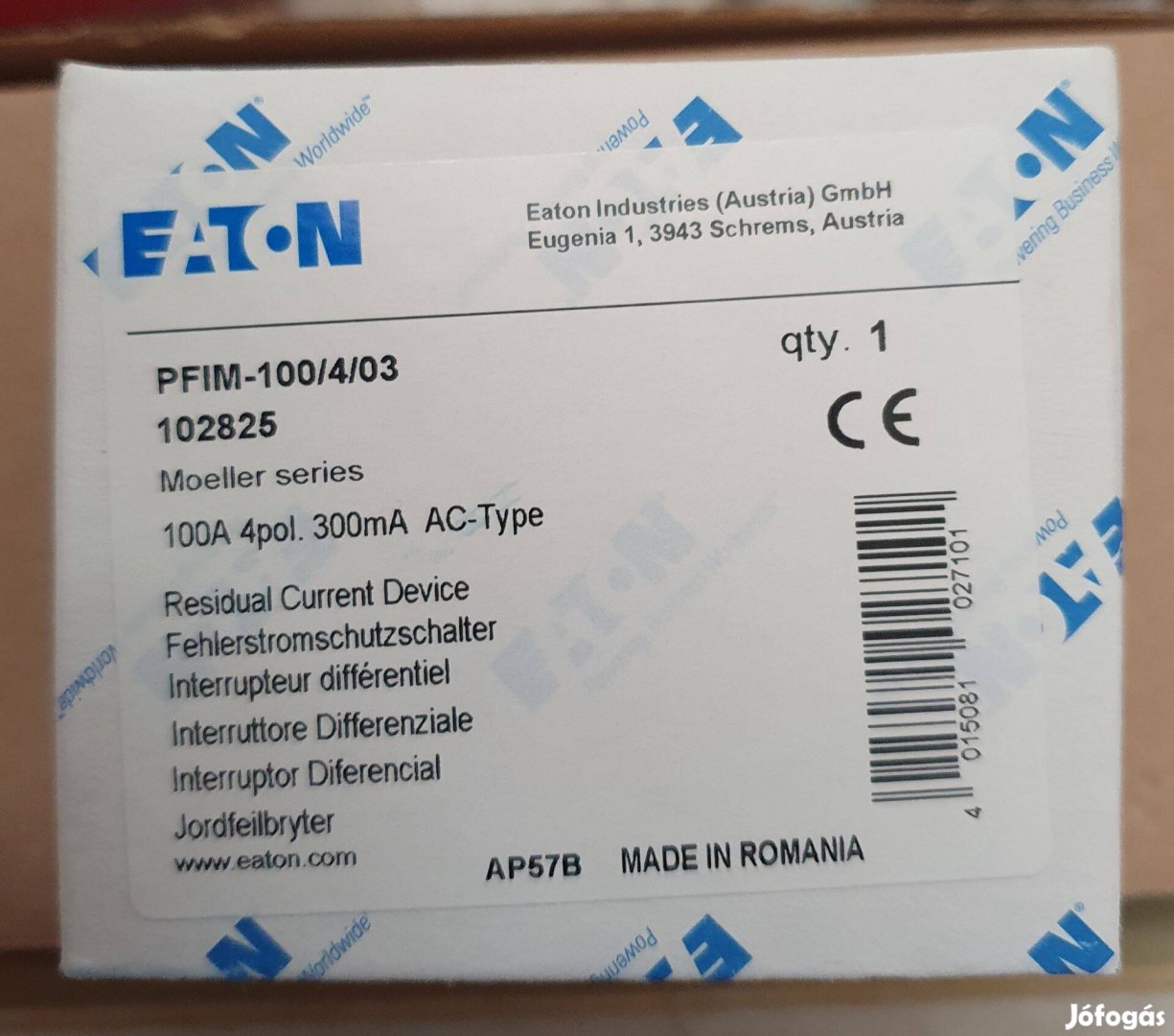 Eaton Pfim-100/4/03 áramvédő