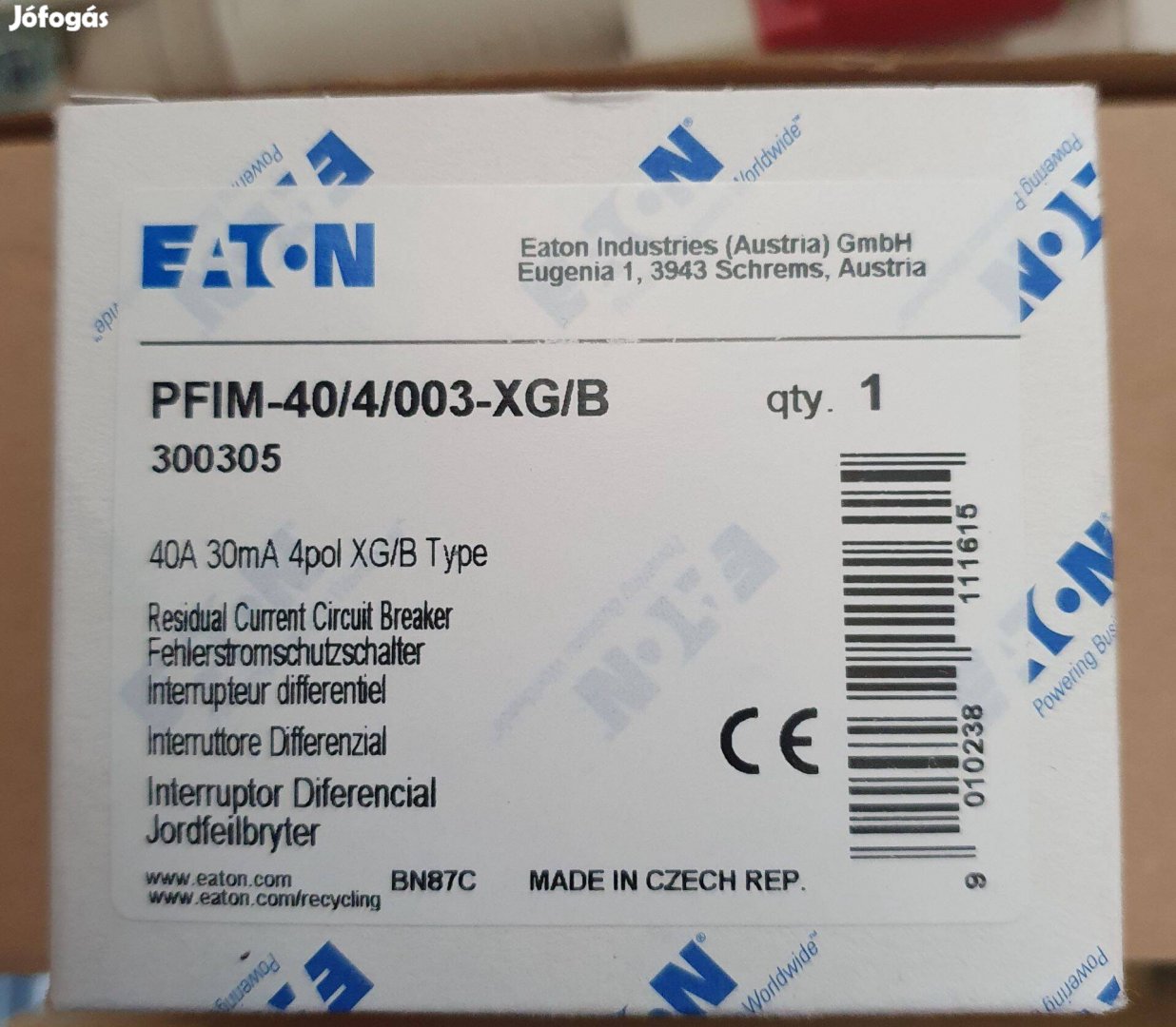 Eaton Pfim-40/4/003-XG/B áramvédő