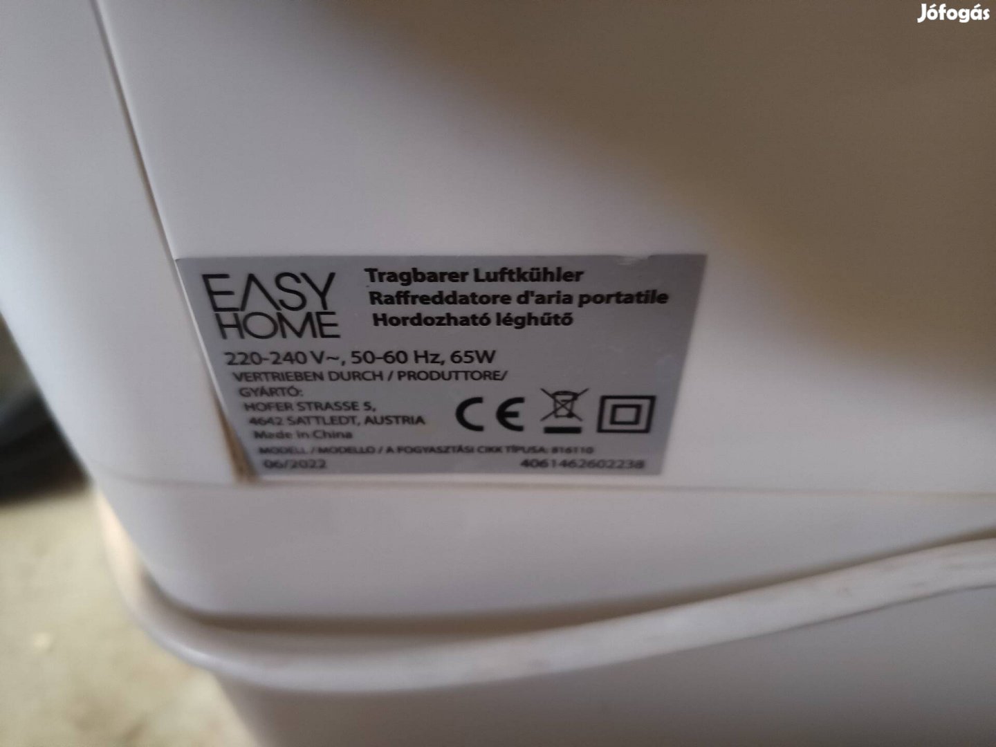 Eayshome Hordozható Léghűtő