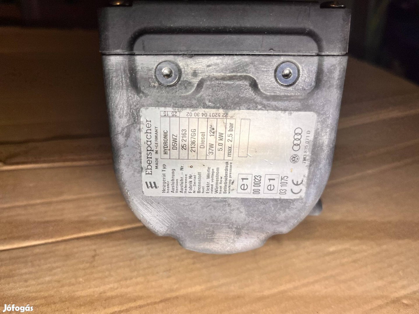 Eberspacher D5WZ felújított dízel állófűtés, kályha