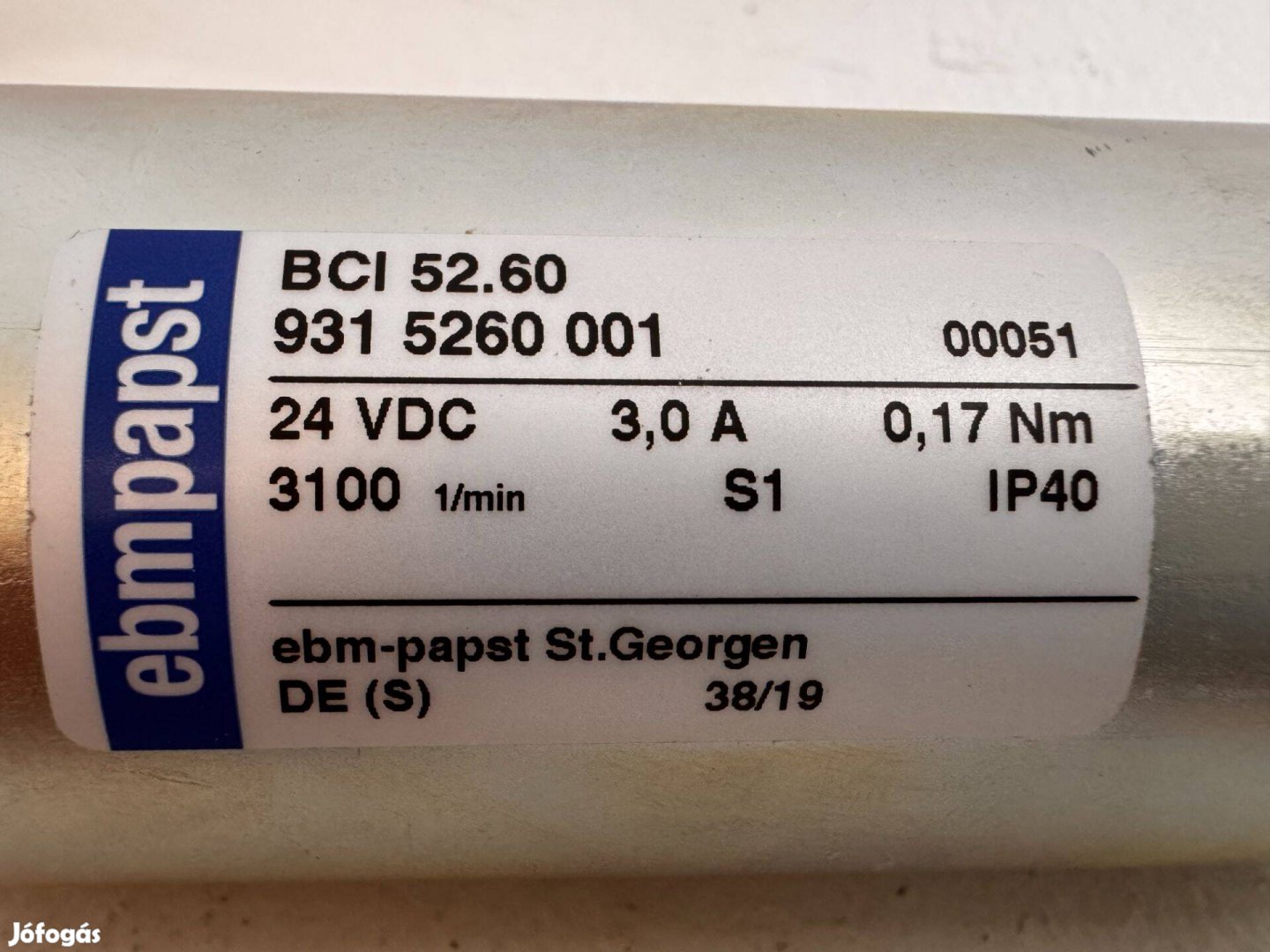 Ebmpapst bci 52.60 szervo motor Új!