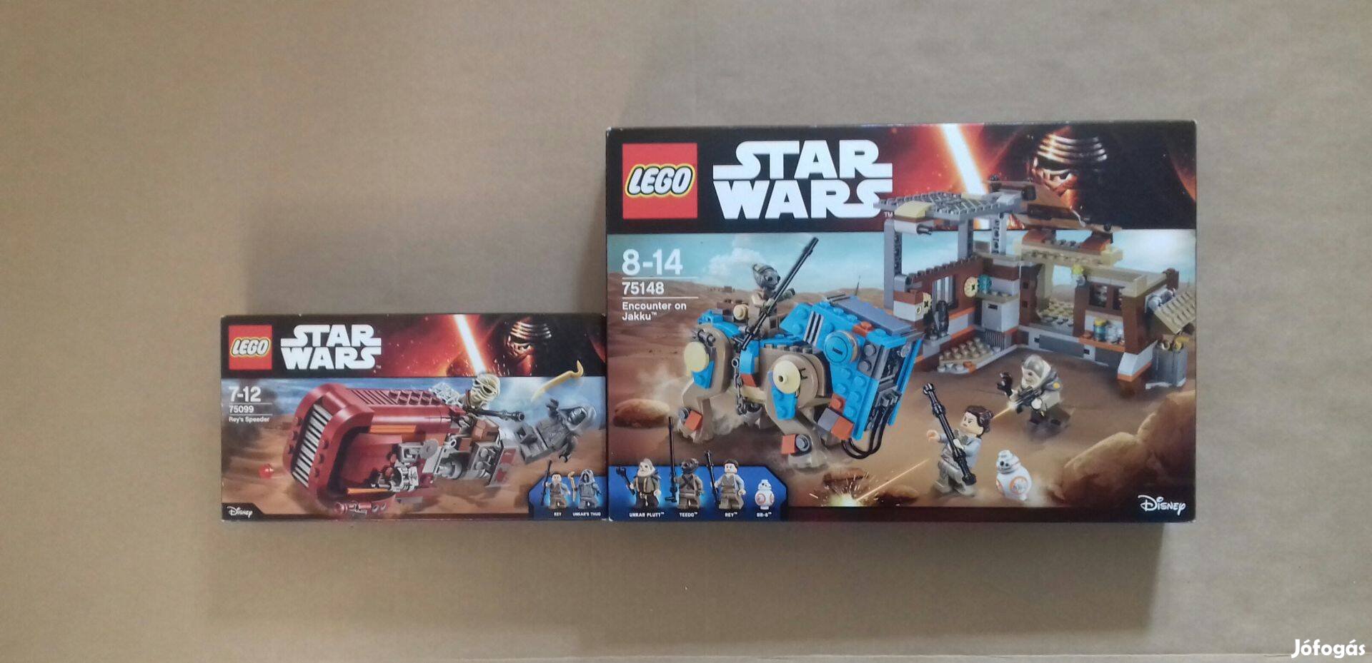 Ébredő Erő bontatlan Star Wars LEGO 75099 Rey siklója + 75148 Fox.árba