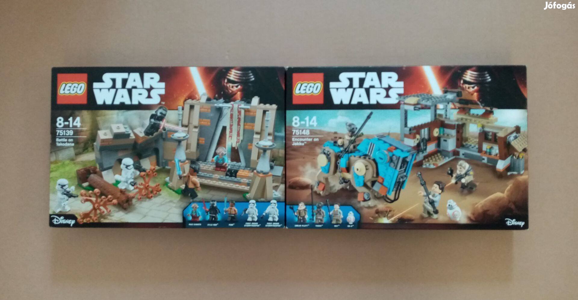 Ébredő Erő bontatlan Star Wars LEGO 75139 Takodana + 75148 Jakku Foxár