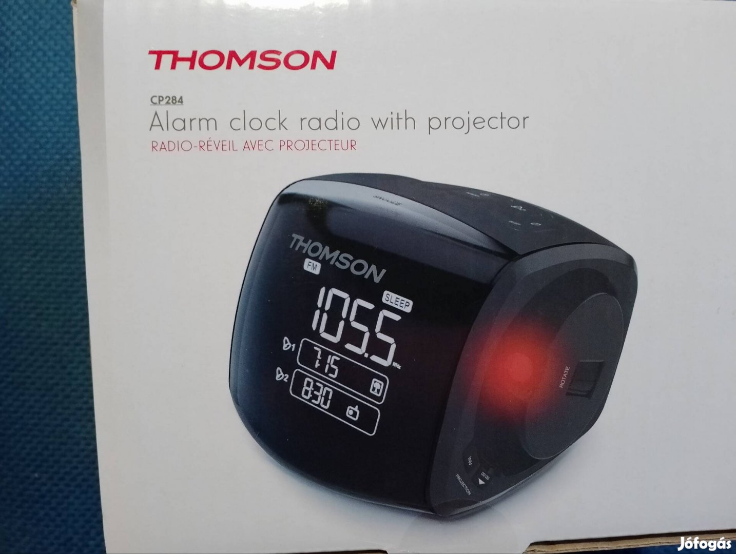 Ébresztőóra FM rádió kivetítő projector Thomson