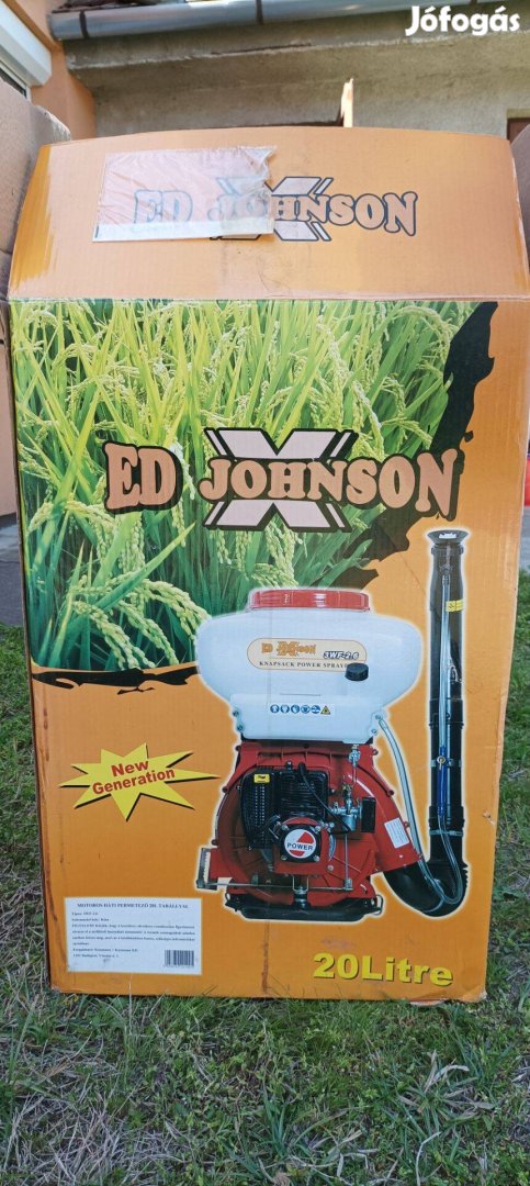 Ed Johnson 3WF-2.6 háti motoros permetezőgép