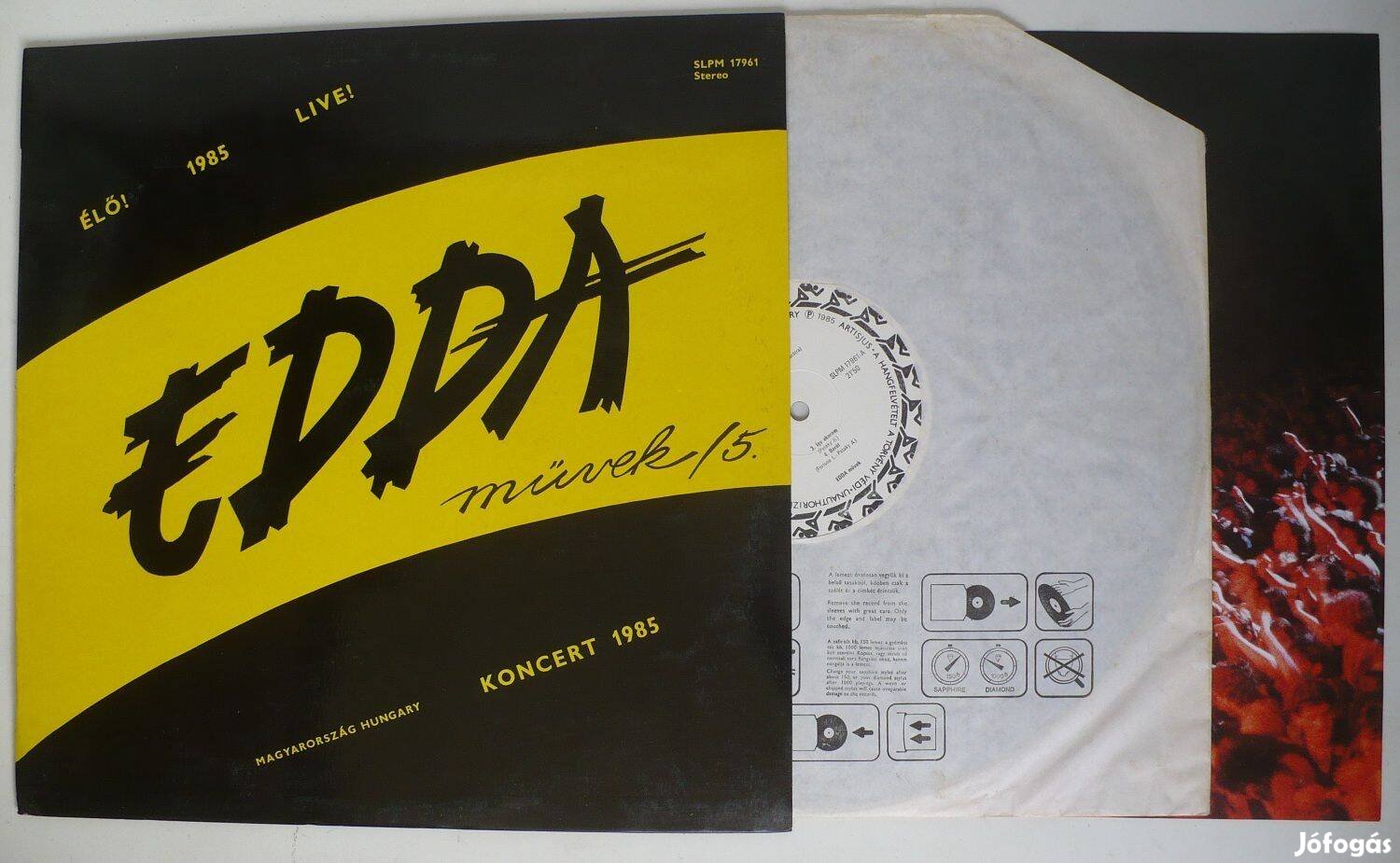 Edda Művek 5. - Koncert 1985 (EX állapotú hanglemez + poszter)