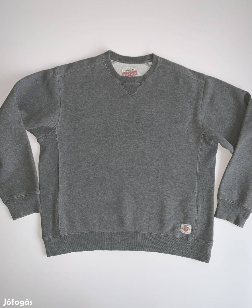 Eddie Bauer USA basic szürke crewneck pulcsi