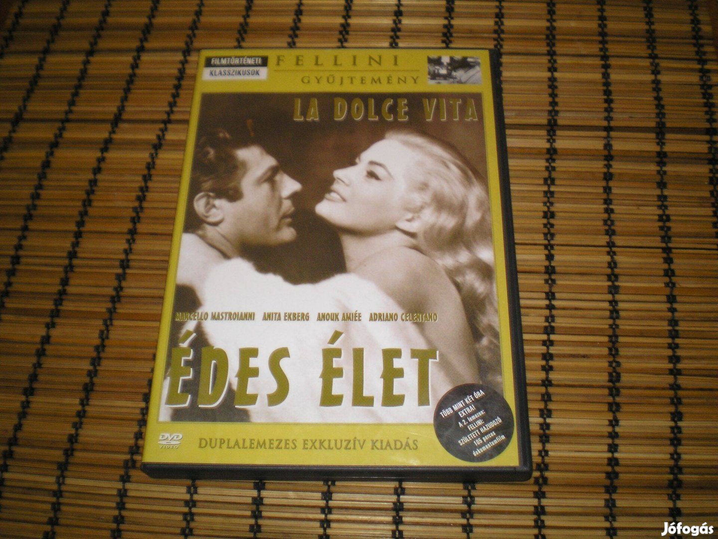 Édes élet Fellini dupla lemezes DVD hibátlan M. Mastroianni A. Ekberg