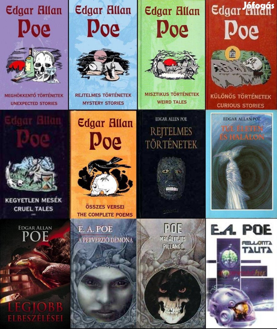 Edgar Allan Poe könyvcsomag (csak egyben)
