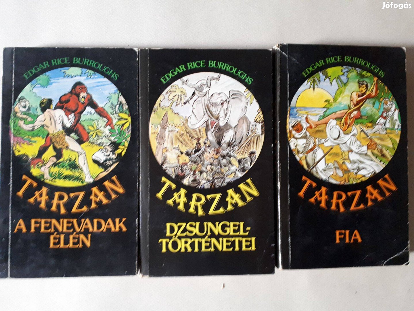 Edgar Rice Burroughs -Tarzan könyvek, 3 db egyben