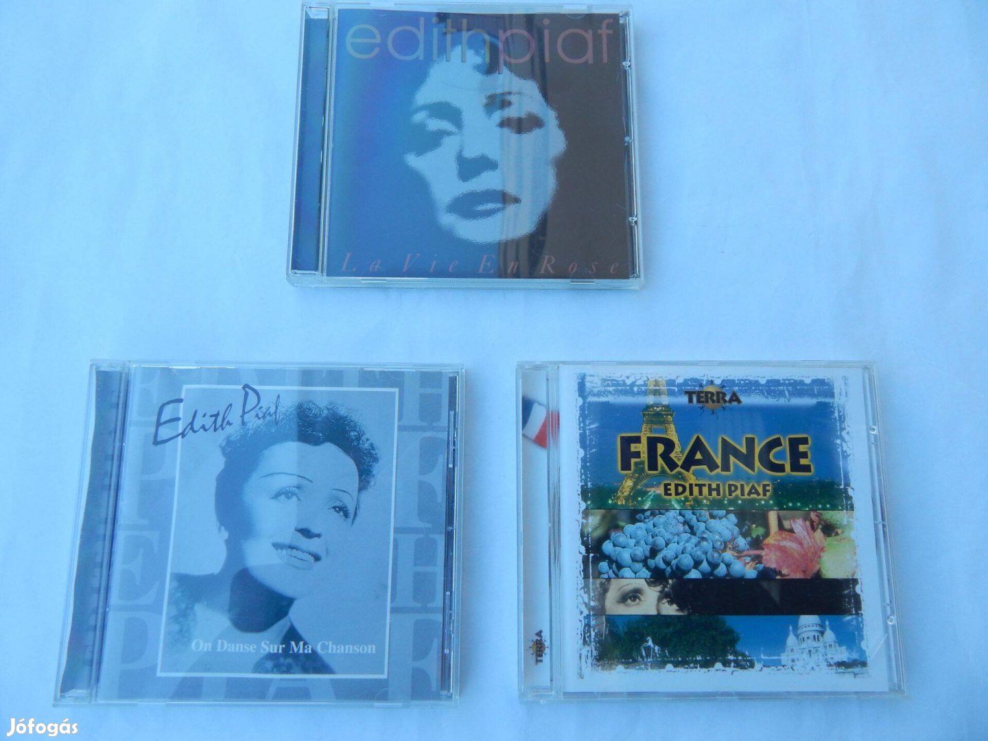 Edith Piaf Sanzon Audió CD Lemezek 3-as Szettben Eredeti