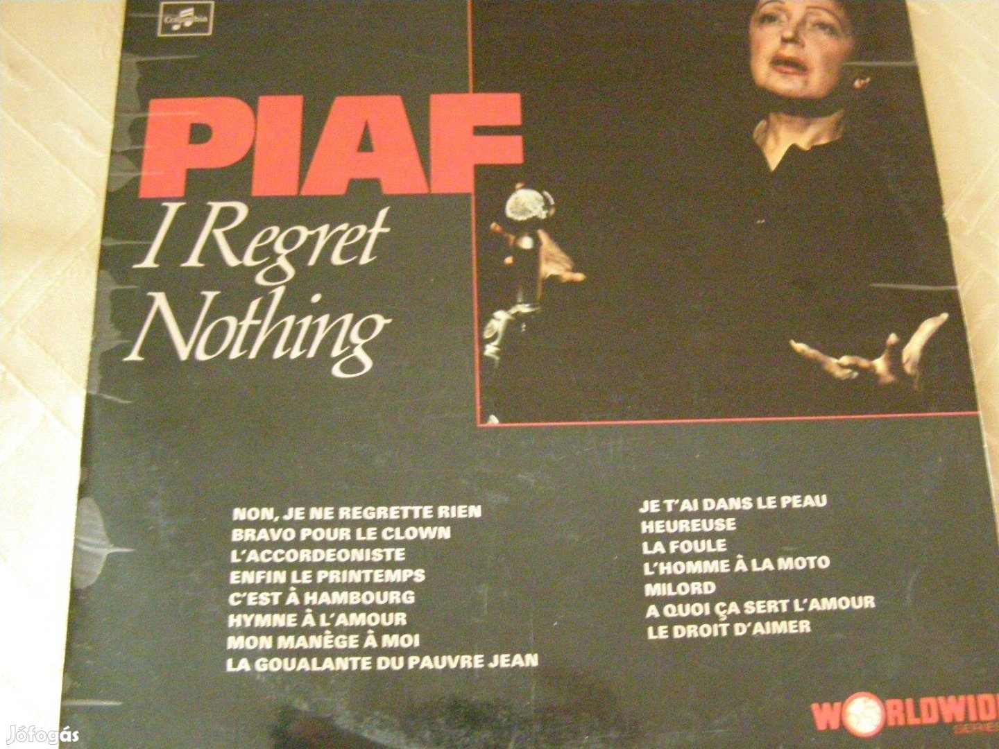 Edith Piaf bakelit retro