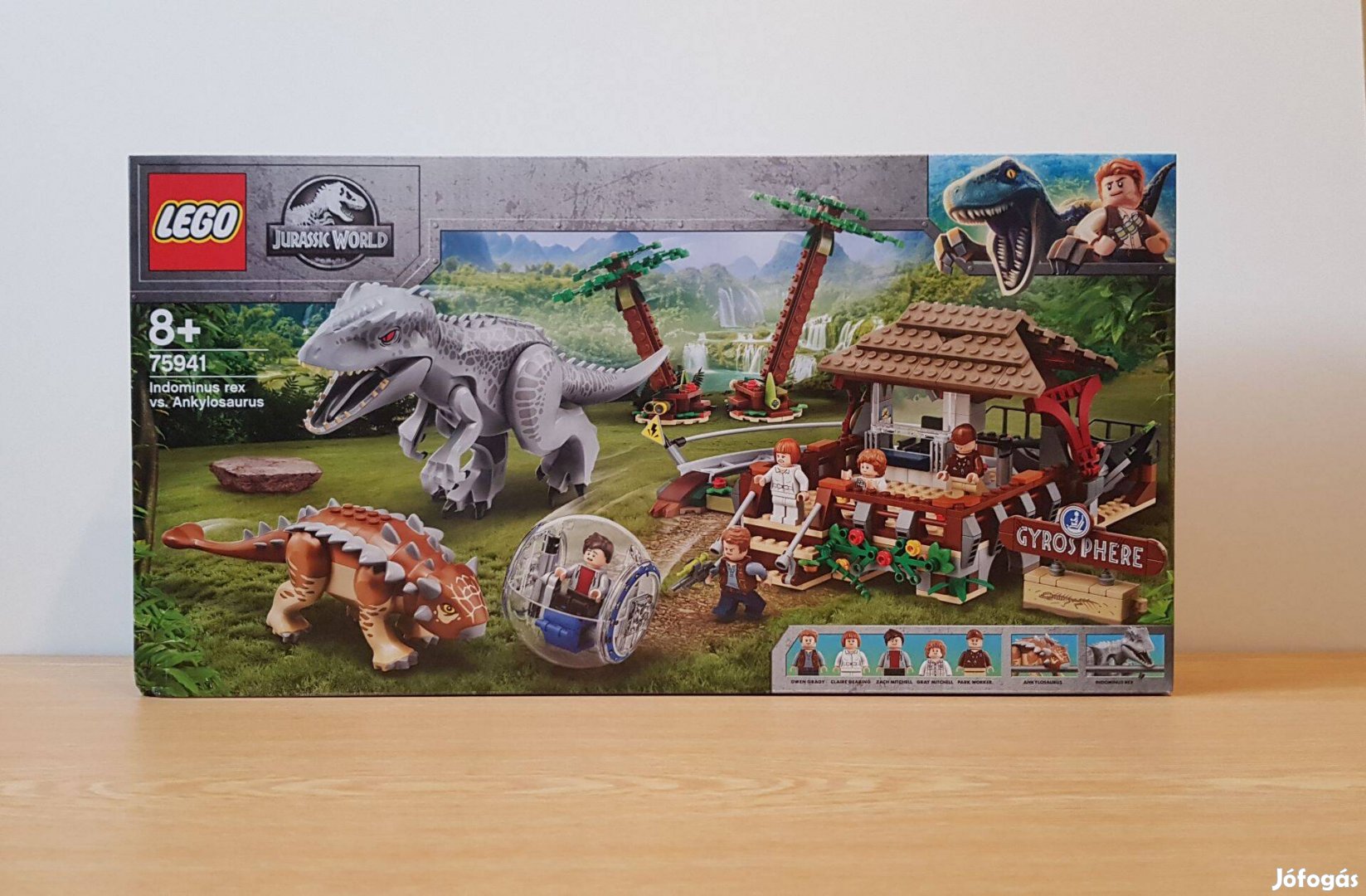 Eeladó bontatlan, új LEGO 75941 Indominus Rex vs. Ankylosaurus