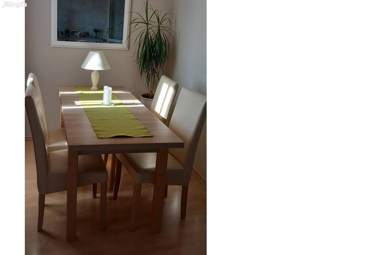 Egerben étkezőasztal 4 székkel kitűnő állapotban eladó