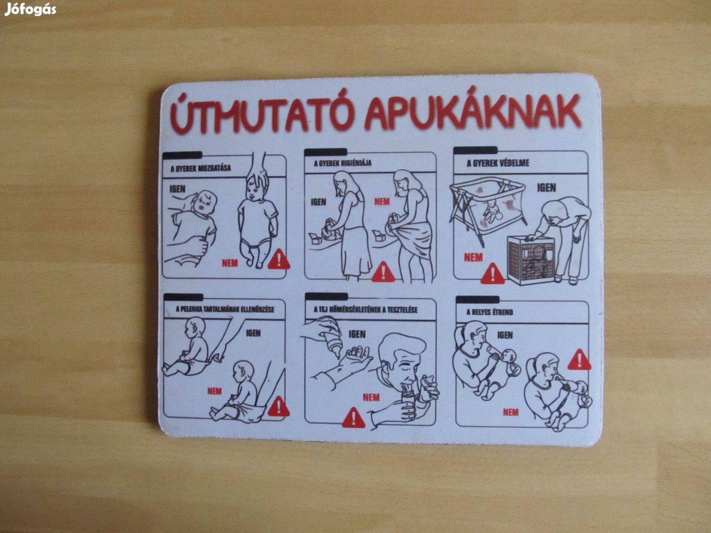 Egérpad "Útmutató, kezdő Apukáknak"